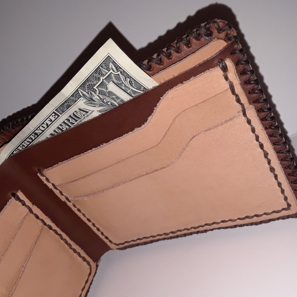 Handmade Arkansas "A" Razorback Wallet - Picture 4 of 5